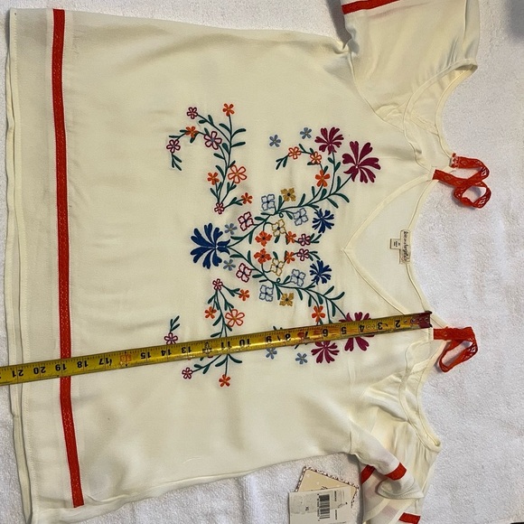 Love on a Hanger Floral Embroidered Cream Top - Picture 8 of 9